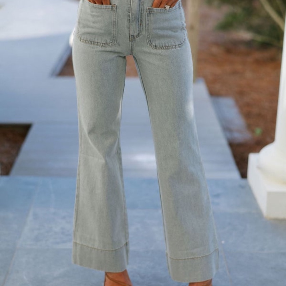 These Three Boutique bootcut jeans